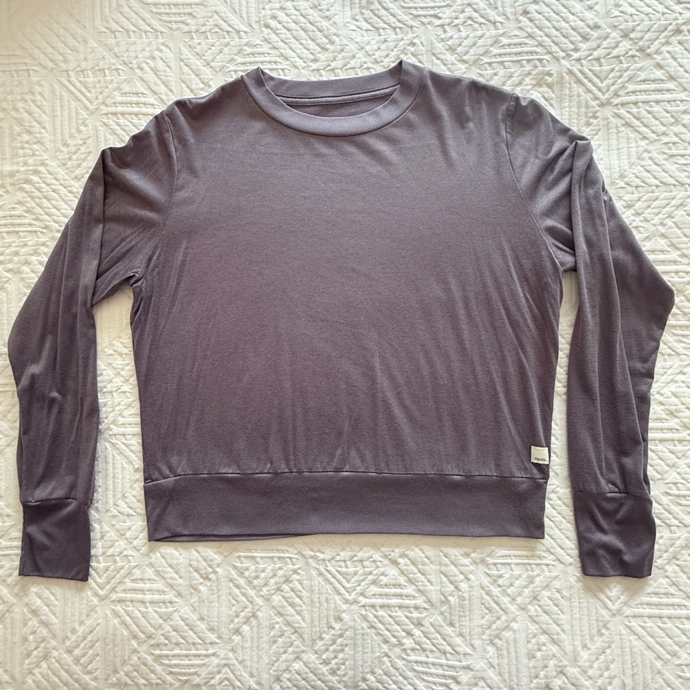 Vuori Women’s Long Sleeve Daydream Crew in Sawyer Heather